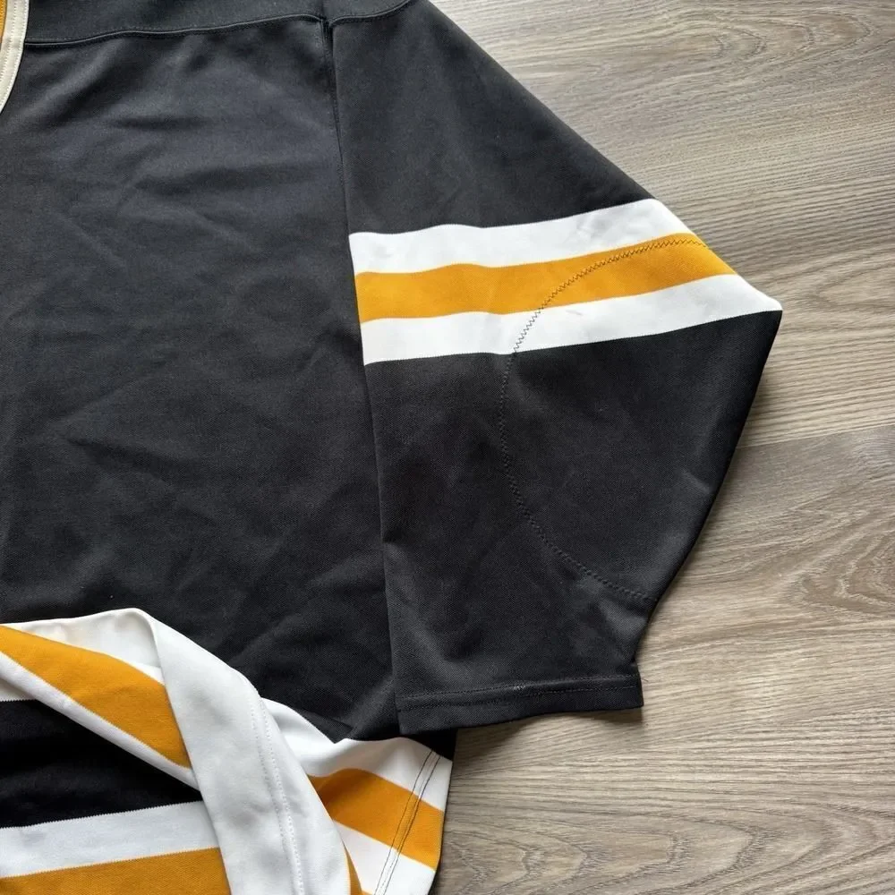 VINTAGE CCM MASKA PITTSBURGH PENGUINS BOSTON BRUINS AUTHENTIC BLANK JERSEY 52